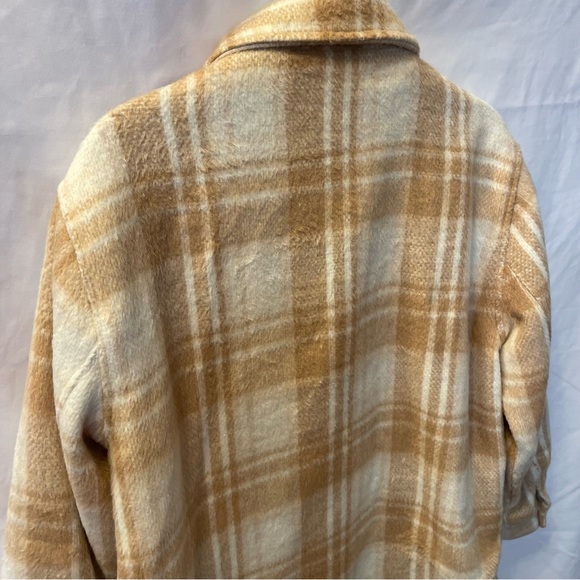 Sebby Shacket Shirt Jacket Plaid Button Up Coat Medium Preppy Academia Winter - Picture 12 of 16